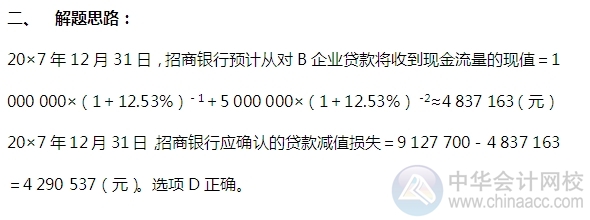 2015注會“借題發(fā)揮”會計篇：貸款和應收款項