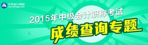 2015中級會(huì)計(jì)職稱考試成績查詢專題