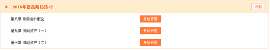 2015稅務(wù)師財務(wù)與會計提高階段練習(xí)第8、9、10章開通