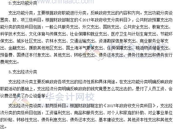 高會(huì)《高級會(huì)計(jì)實(shí)務(wù)》高頻考點(diǎn)：政府收支分類