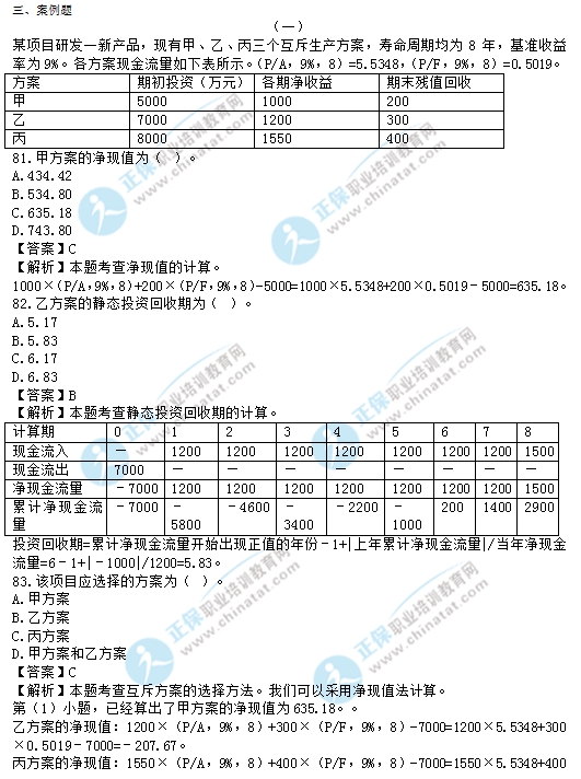 2017中級(jí)經(jīng)濟(jì)師建筑試題及答案解析