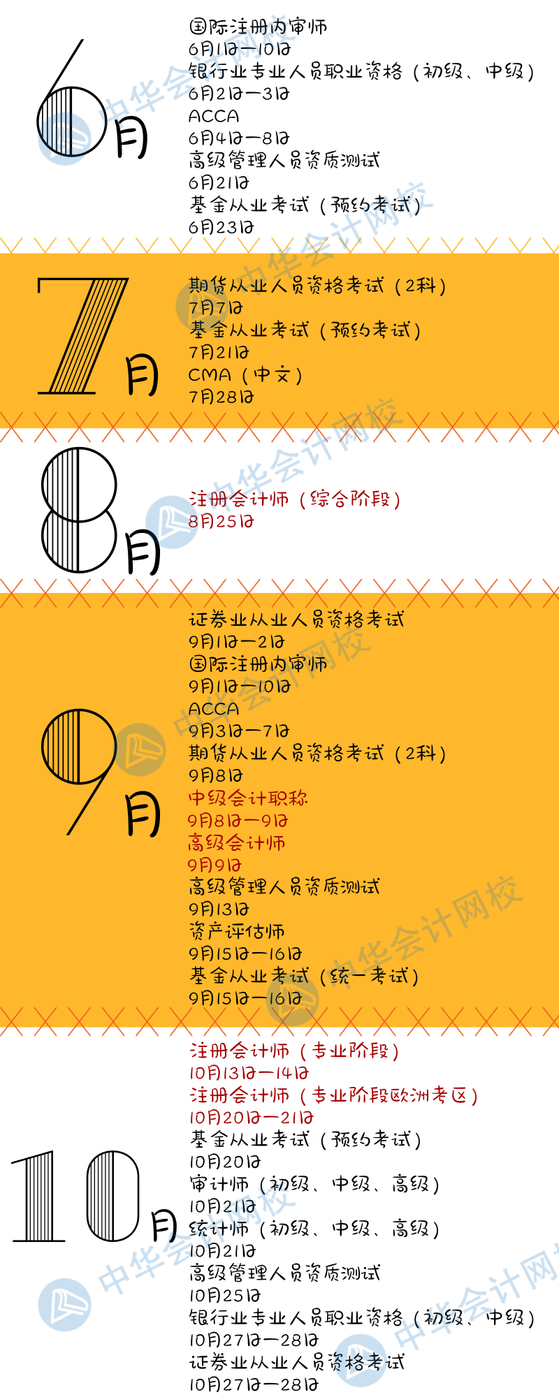 建議收藏|2018年金融、會(huì)計(jì)考試日歷都在這里了！