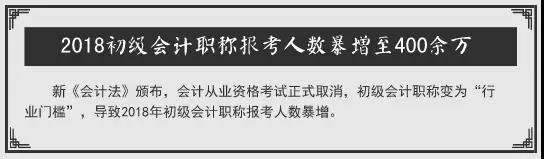 初、中級(jí)會(huì)計(jì)職稱報(bào)考人數(shù)大幅增長