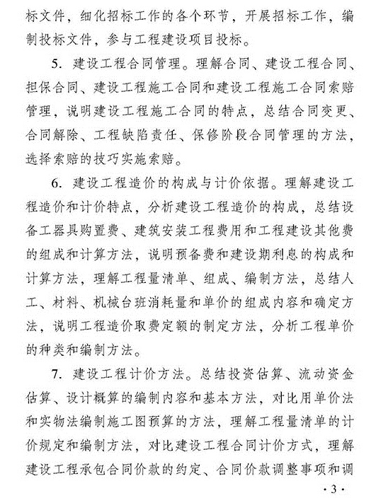 2018年度經(jīng)濟(jì)師考試中級(jí)建筑考試大綱