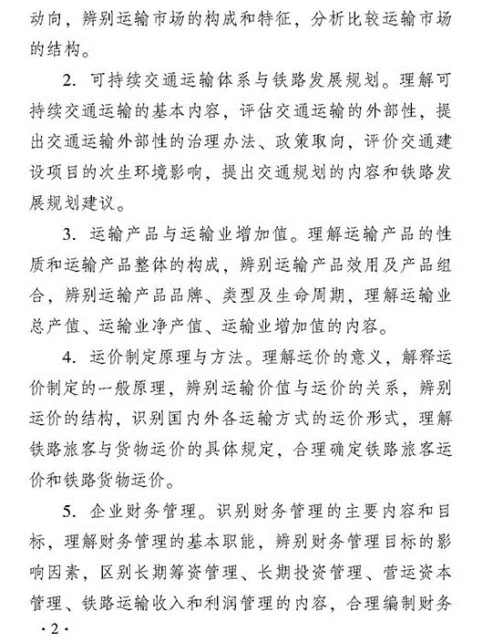 2018年經(jīng)濟(jì)師考試中級鐵路考試大綱