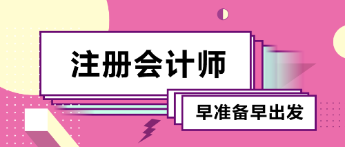 備考2020年注冊會計師！
