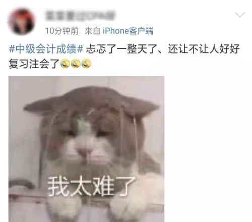 #中級會(huì)計(jì)成績#熱搜上榜 中級會(huì)計(jì)考生：清晨到日落 我在等你