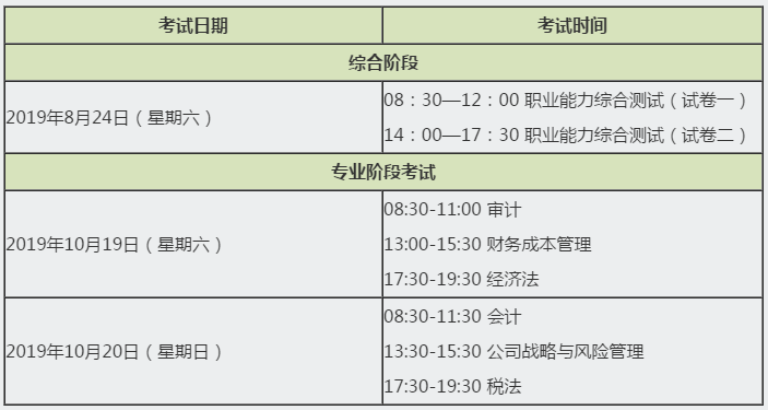 2020年cpa考試時(shí)間報(bào)名時(shí)間分別是什么時(shí)候？