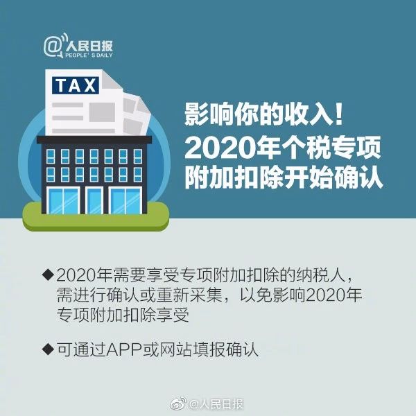 【稅局提醒】2020年個稅專項扣除開始確認(rèn)，速看攻略！