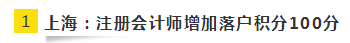 快來圍觀！上海注冊會計師增加落戶積分？