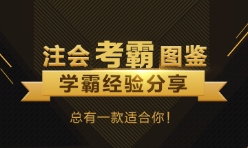 注冊會計師考試單科狀元經(jīng)驗匯總~快來看看他們怎么學的！