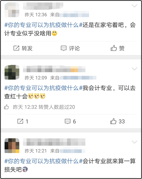 你的專業(yè)可以為抗疫做什么？看看我們會(huì)計(jì)人的回答！