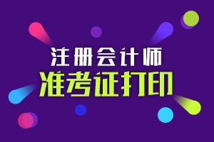 中注協(xié)正式公布2020年CPA準(zhǔn)考證打印時間！