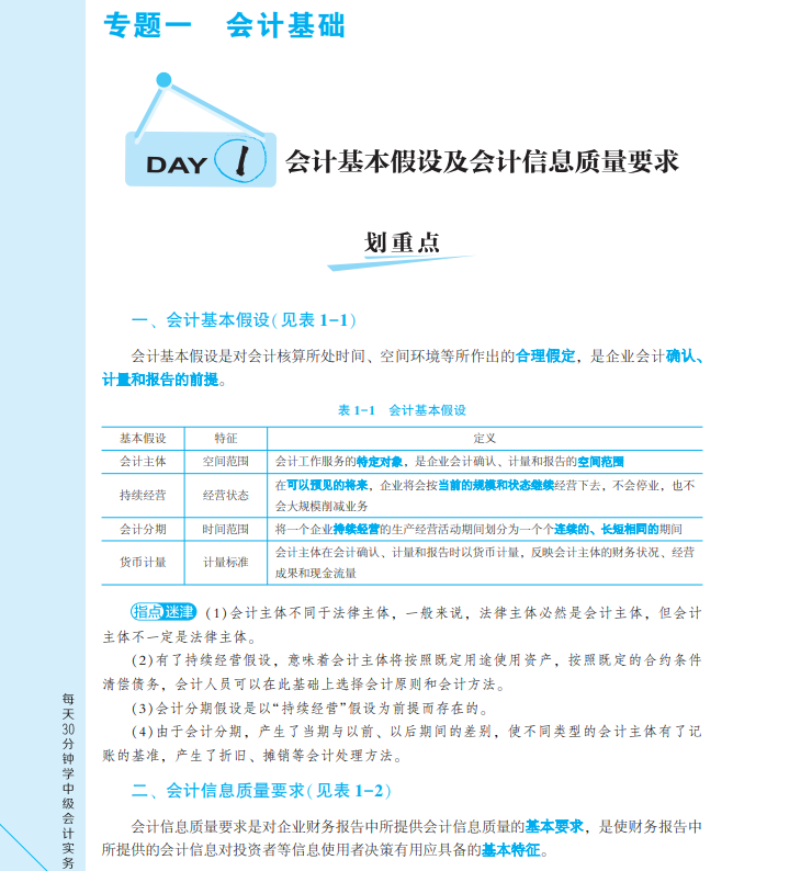 【試讀會】中級會計實務《每天30分鐘學中級》免費試讀！