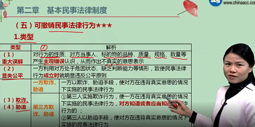 【微課】注會經(jīng)濟(jì)法王妍荔老師：重大誤解（下）