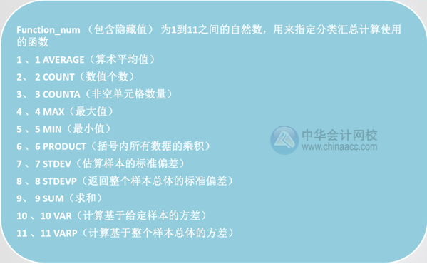 Excel中SUM和SUBTOTAL函數(shù)的區(qū)別是什么？