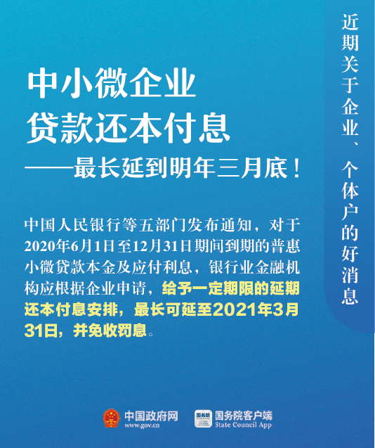關(guān)于企業(yè)、個(gè)體戶，近期9個(gè)好消息！