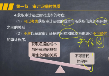 不要錯(cuò)過(guò)！注會(huì)《審計(jì)》張楠老師：獲取審計(jì)證據(jù)時(shí)對(duì)成本的考慮微課