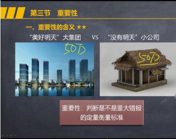 來看！注會《審計》張楠老師：審計重要性的含義微課視頻