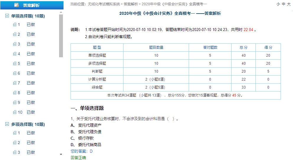 2020年中級萬人?？即驪K！驚現(xiàn)23名滿分！有你嗎？