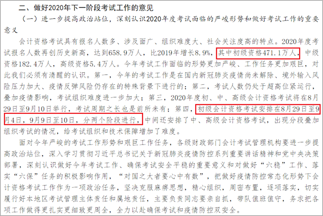 2020初級會計考試題量有變？通過率又創(chuàng)新低？財政部統(tǒng)一回應了