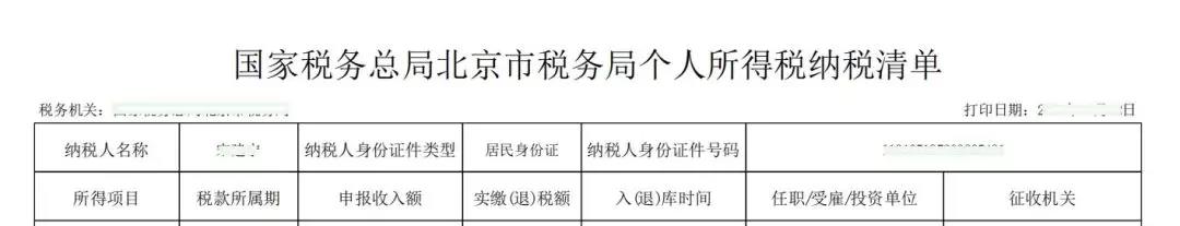 個稅納稅證明，包括納稅記錄和納稅清單，如何開具我教您！