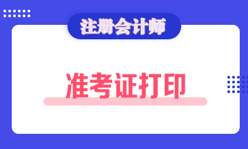 廣東2020注冊會計師準考證打印時間你清楚嗎！