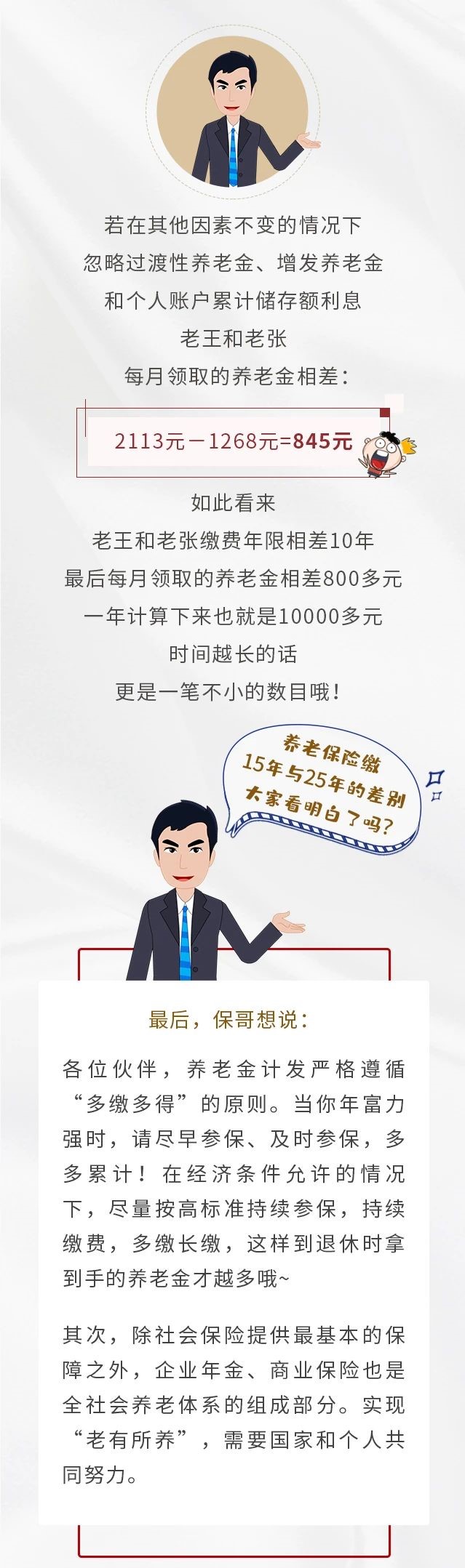 養(yǎng)老保險(xiǎn)繳15年&25年，退休金差別有多大？