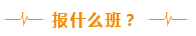 報(bào)什么班