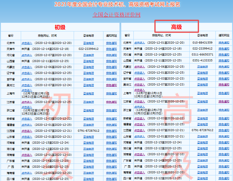 溫馨提示：報(bào)名2021高會(huì)考試千萬別進(jìn)錯(cuò)入口了！