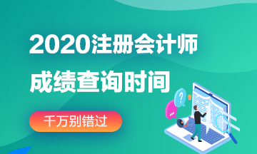 2020年廣東注會(huì)成績(jī)查詢?nèi)肟谝验_通！