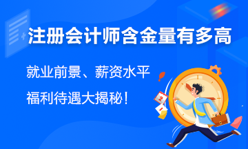 注冊(cè)會(huì)計(jì)師就業(yè)前景如何？薪資如何？看這里！