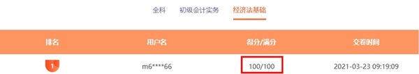 雙百大神誕生！初級(jí)模考大賽你還沒參加？速來(lái)！