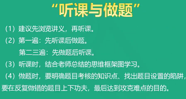 財(cái)務(wù)與會計(jì)備考方法-聽課與做題