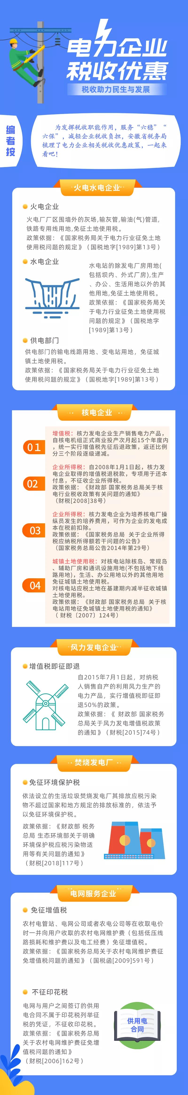 收藏！一圖了解電力企業(yè)稅收優(yōu)惠