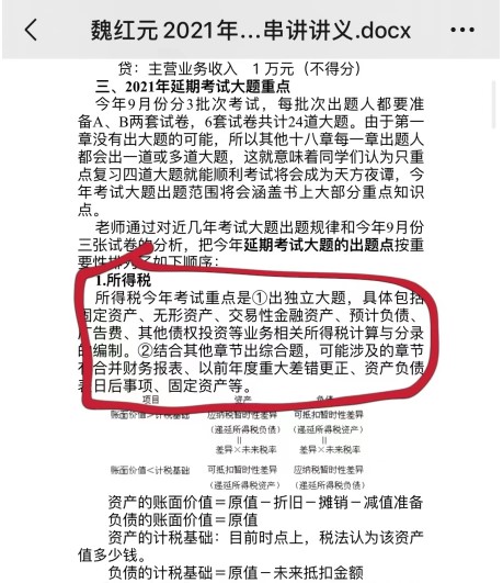 中級(jí)會(huì)計(jì)考生說：感謝魏紅元老師的串講講義！