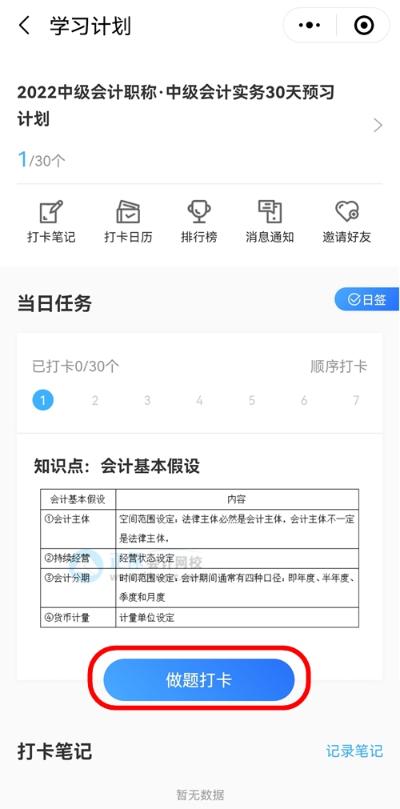 2022中級會計職稱30天預習打卡已開啟 今天你學習了嗎？