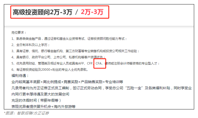 急需CFA人才！中信證券人均年薪83萬(wàn)！