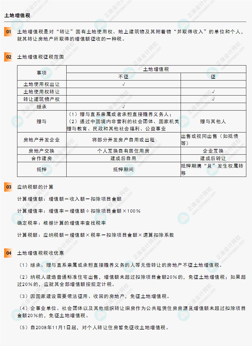 《經(jīng)濟(jì)法基礎(chǔ)》30天重要知識(shí)點(diǎn)打卡！第22天：土地增值稅