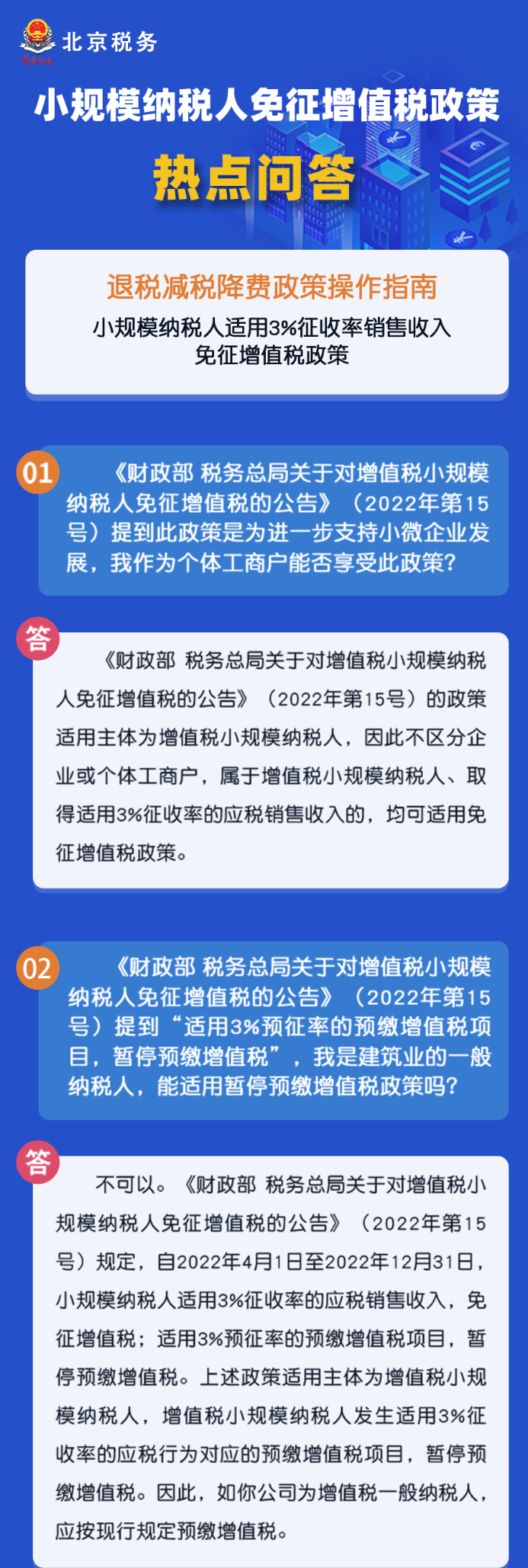 小規(guī)模納稅人免征增值稅政策熱點(diǎn)匯總！