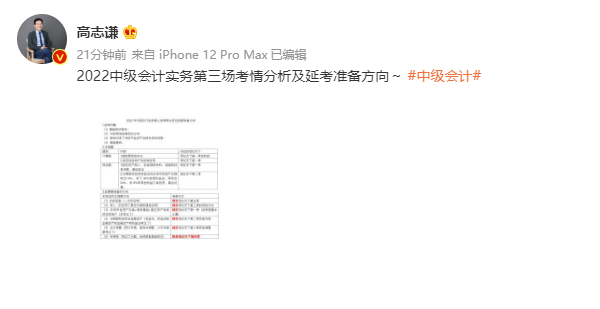 高志謙中級會(huì)計(jì)實(shí)務(wù)第三場的考情分析和后續(xù)準(zhǔn)備方向