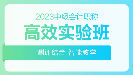 2023年中級(jí)會(huì)計(jì)職稱高效實(shí)驗(yàn)班零基礎(chǔ)預(yù)習(xí)課程已開通 速來>