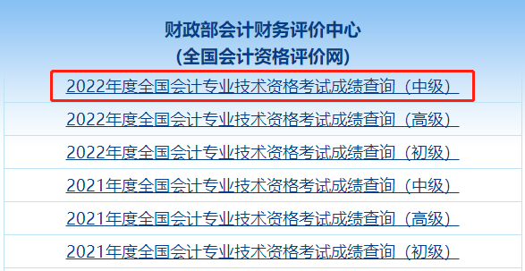 2022年中級會計考試成績已公布！查分兒前中后 這些很重要！