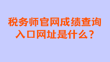 稅務(wù)師官網(wǎng)成績(jī)查詢(xún)?nèi)肟诰W(wǎng)址是什么