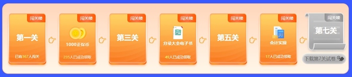 初級(jí)會(huì)計(jì)闖關(guān)賽火熱開啟 闖關(guān)贏好禮了~