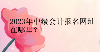2023年中級(jí)會(huì)計(jì)報(bào)名網(wǎng)址在哪里？
