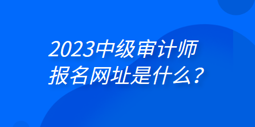 2023年中級(jí)審計(jì)師報(bào)名網(wǎng)址是什么？