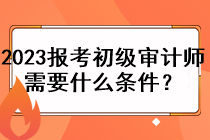 2023年報(bào)考初級(jí)審計(jì)師需要什么條件？