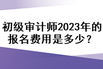 初級(jí)審計(jì)師2023年的報(bào)名費(fèi)用是多少？
