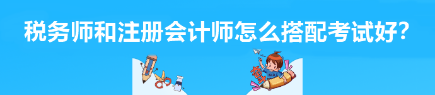 稅務(wù)師和注冊(cè)會(huì)計(jì)師怎么搭配考試好？